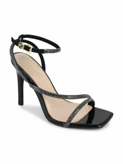 Bebe Rhinestone Stiletto Sandals