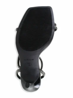 Bebe Rhinestone Stiletto Sandals