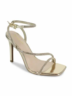 Bebe Rhinestone Stiletto Sandals