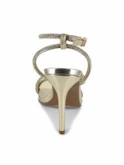 Bebe Rhinestone Stiletto Sandals