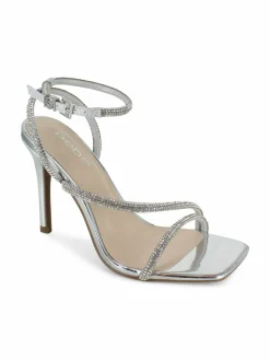 Bebe Rhinestone Stiletto Sandals