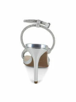 Bebe Rhinestone Stiletto Sandals