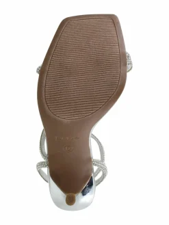 Bebe Rhinestone Stiletto Sandals