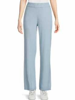 Women PJ Salvage Rib Knit Wide Leg Pants