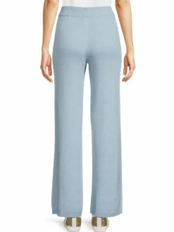 Women PJ Salvage Rib Knit Wide Leg Pants