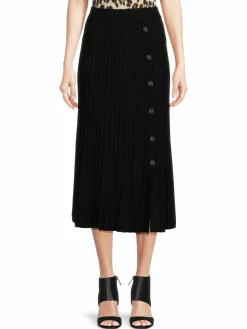Women Saks Fifth Avenue Ribbed A Line Midi Skirt