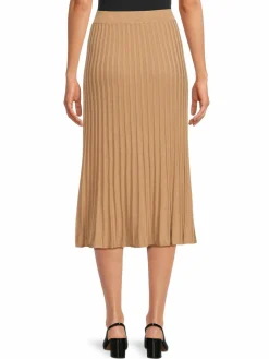 Women Saks Fifth Avenue Ribbed A Line Midi Skirt