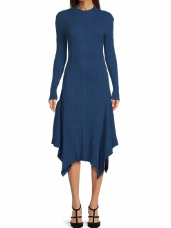 Women Kenzo Ribbed Asymmetric Sweater Dress