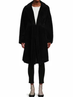 Women Sonia Rykiel Ribbed Belted Long Coat