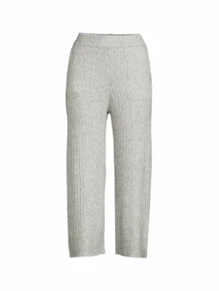 Women Bobeau Ribbed Cropped Pants