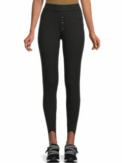 Women Ganni Ribbed Leggings