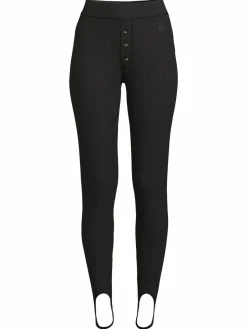 Women Ganni Ribbed Leggings