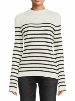 Women Ellen Tracy Ribbed Mockneck Sweater