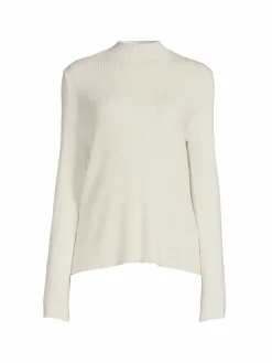 Women Ellen Tracy Ribbed Mockneck Sweater