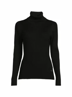 Women DKNY Ribbed Turtleneck Sweater