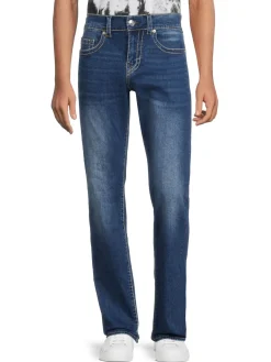 True Religion Jeans|Ricky High Rise Relaxed Straight Jeans Medium Wash