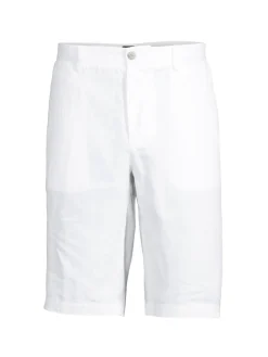 BOSS Linen|Rigan Linen Bermuda Shorts White