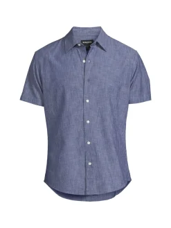 Bonobos Casual Button-Down Shirts|Riviera Short Sleeve Button Down Shirt Darkwash