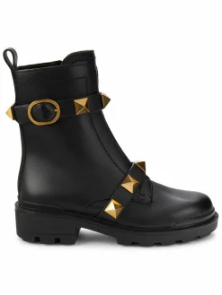 Valentino Garavani Rockstud Leather Boots