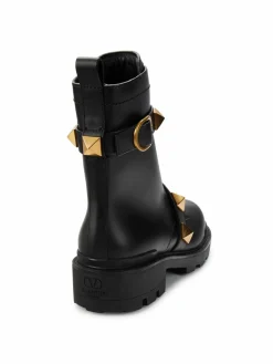 Valentino Garavani Rockstud Leather Boots