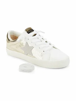 Vintage Havana Ronita Snake-Embossed Leather Sneakers