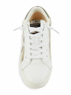 Vintage Havana Ronita Snake-Embossed Leather Sneakers