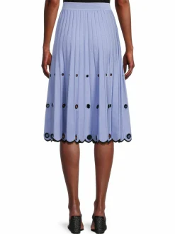 Women Jonathan Simkhai Ronny Compact Pleated Midi Skirt