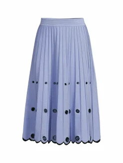 Women Jonathan Simkhai Ronny Compact Pleated Midi Skirt