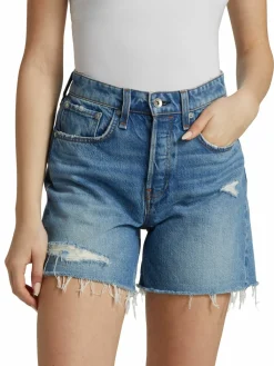 Women rag & bone Rosa Mid-Rise Denim Shorts