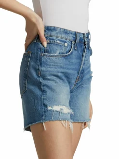 Women rag & bone Rosa Mid-Rise Denim Shorts
