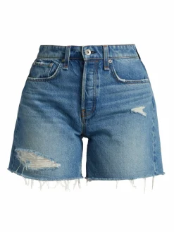 Women rag & bone Rosa Mid-Rise Denim Shorts