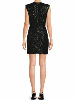 Women Ramy Brook Rosalee Plunging Sequin Mini Dress