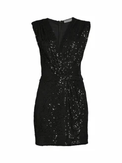 Women Ramy Brook Rosalee Plunging Sequin Mini Dress