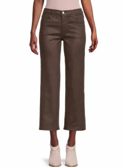 Women Hudson Rosalie High Rise Cropped Wide Leg Jeans