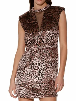 Women Walter Baker Rosalie Velvet Burnout Mini Dress