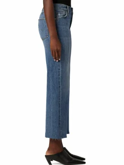 Women Hudson Rosie High Rise Wide Leg Crop Jeans