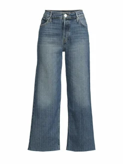 Women Hudson Rosie High Rise Wide Leg Crop Jeans