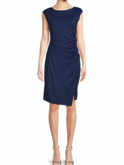 Women Renee C. Ruched Knit Sheath Dress
