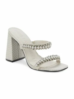 Karl Lagerfeld Paris Rudie Embellished Sandals