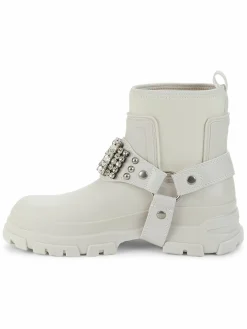 Karl Lagerfeld Paris Rylie Crystal Lug Sole Biker Boots