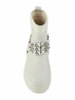 Karl Lagerfeld Paris Rylie Crystal Lug Sole Biker Boots