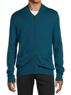 Greyson Sweaters|Sagaponack Wool Zip Sweater