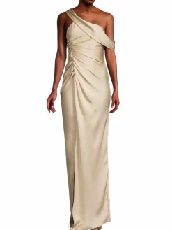 Women Jonathan Simkhai Sahar One Shoulder Satin Column Gown