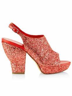 3.1 Phillip Lim Salma Glitter Platform Sandals