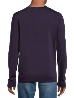 HUGO Sweaters|San Cesar V Crewneck Sweater Purple