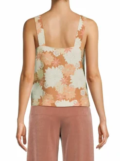 Women Faherty Sands Linen Tank Top
