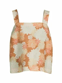 Women Faherty Sands Linen Tank Top