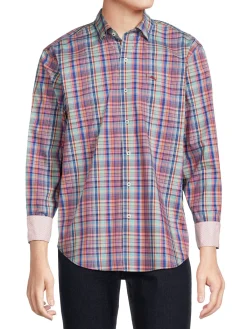 Tommy Bahama Casual Button-Down Shirts|Sarasota Plaid Shirt Boomerang