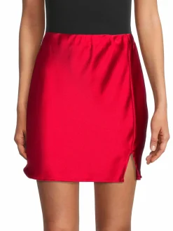 Women Renee C. Satin Mini Skirt