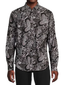Robert Graham Casual Button-Down Shirts|Saunders Classic Fit Paisley Sport Shirt